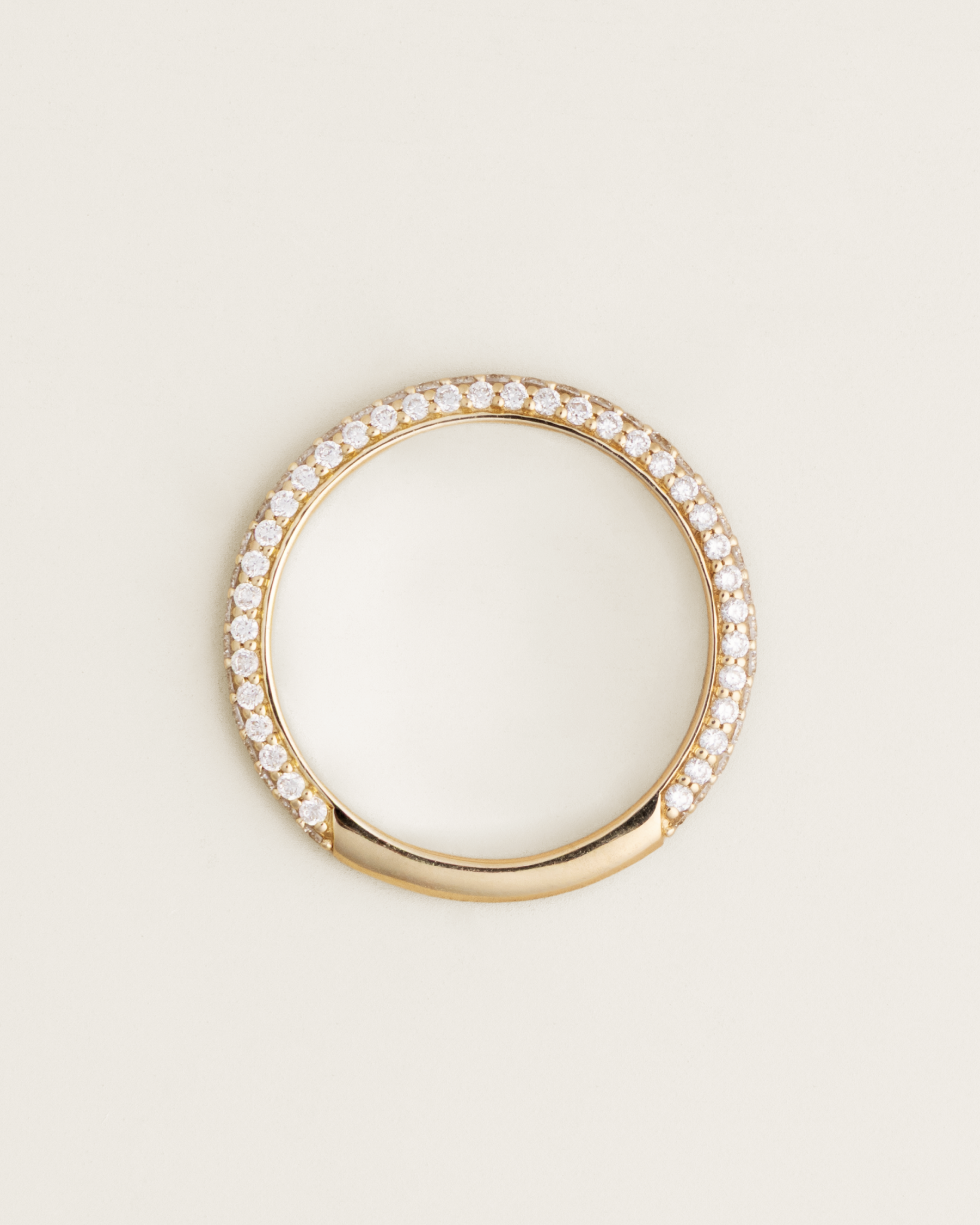 14K Classic 0.74ctw Lab-Grown Diamond 3/4 Eternity Band
