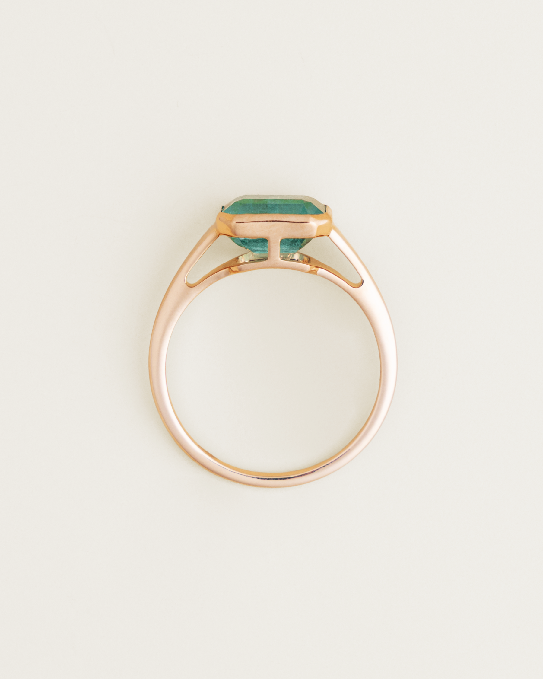 14K Bezel-Set 2ct Certified Zambian Emerald Solitaire