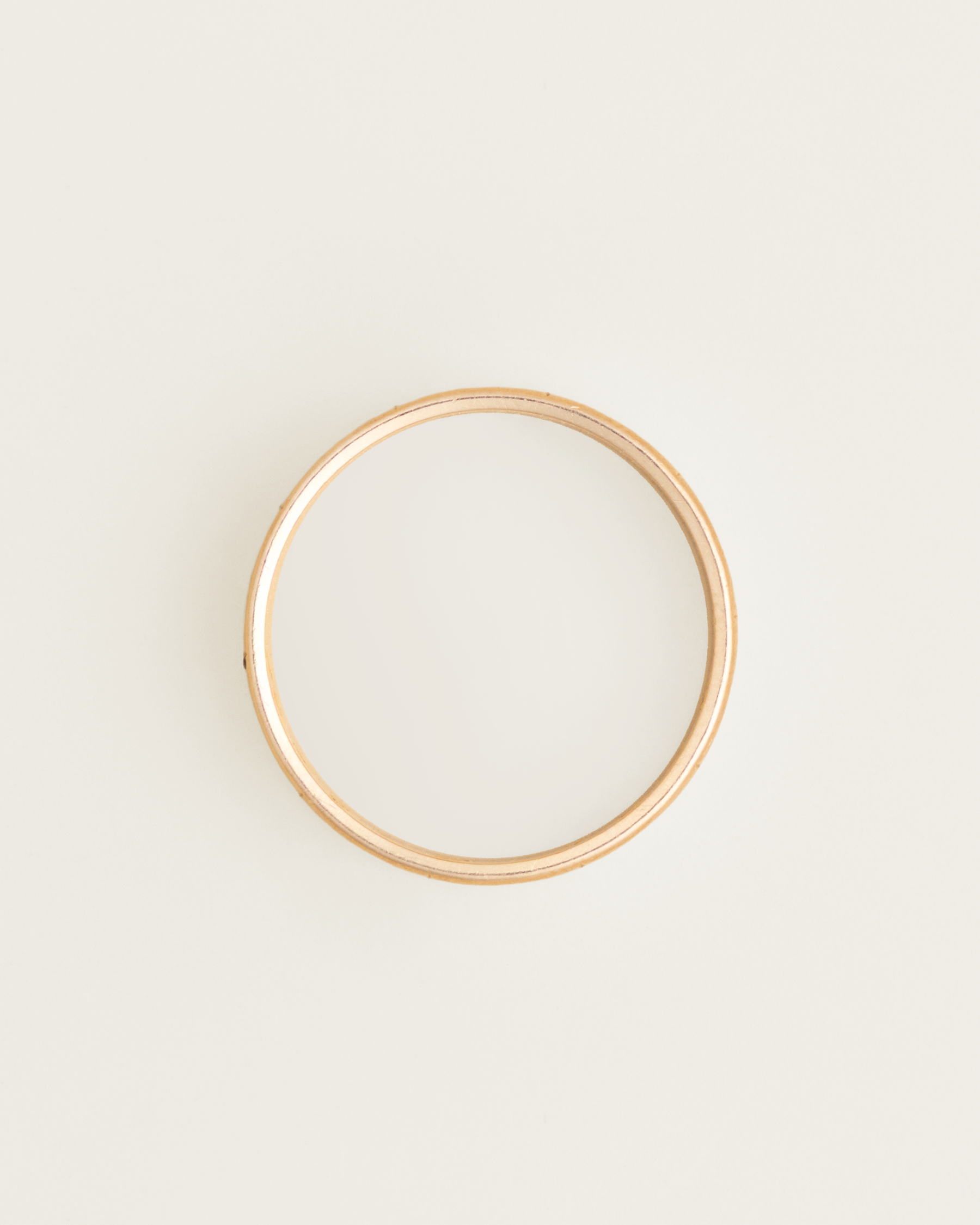 Mid-Century French Hallmarked 18k Gold Engraved Ring