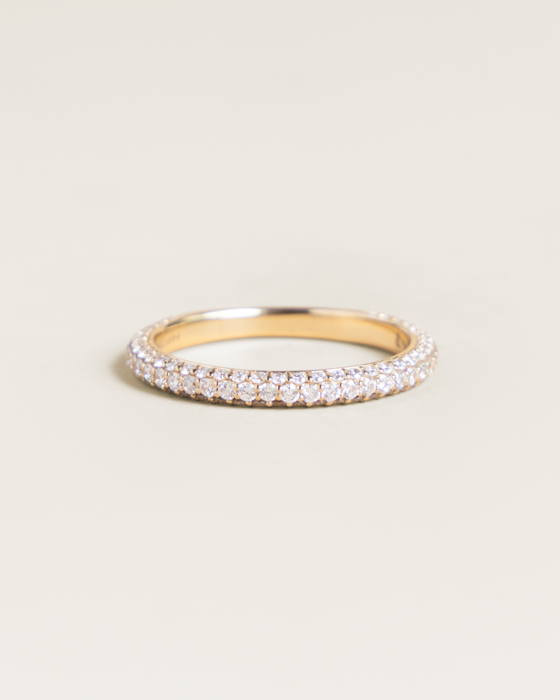 14K Classic 0.74ctw Lab-Grown Diamond 3/4 Eternity Band