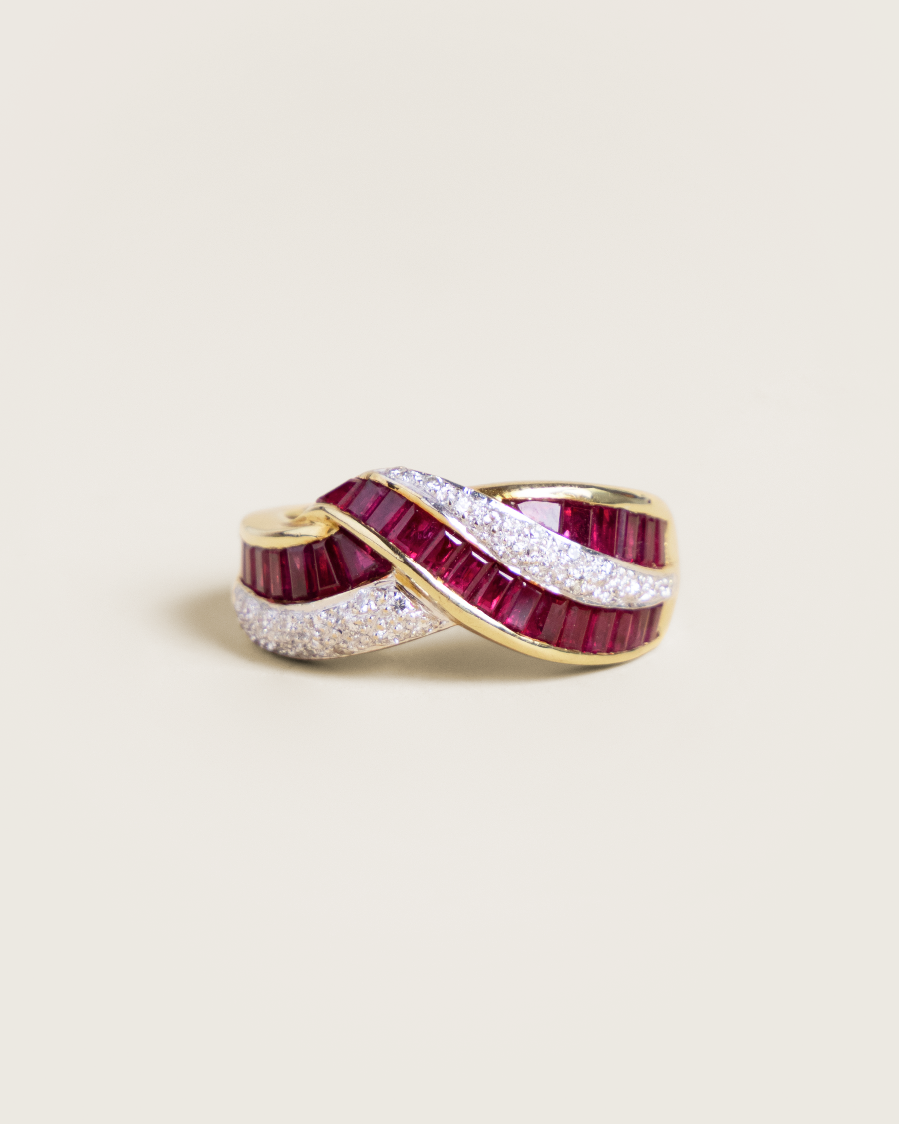 Le Vian 18K Calibré Ruby & Diamond Crossover Ring