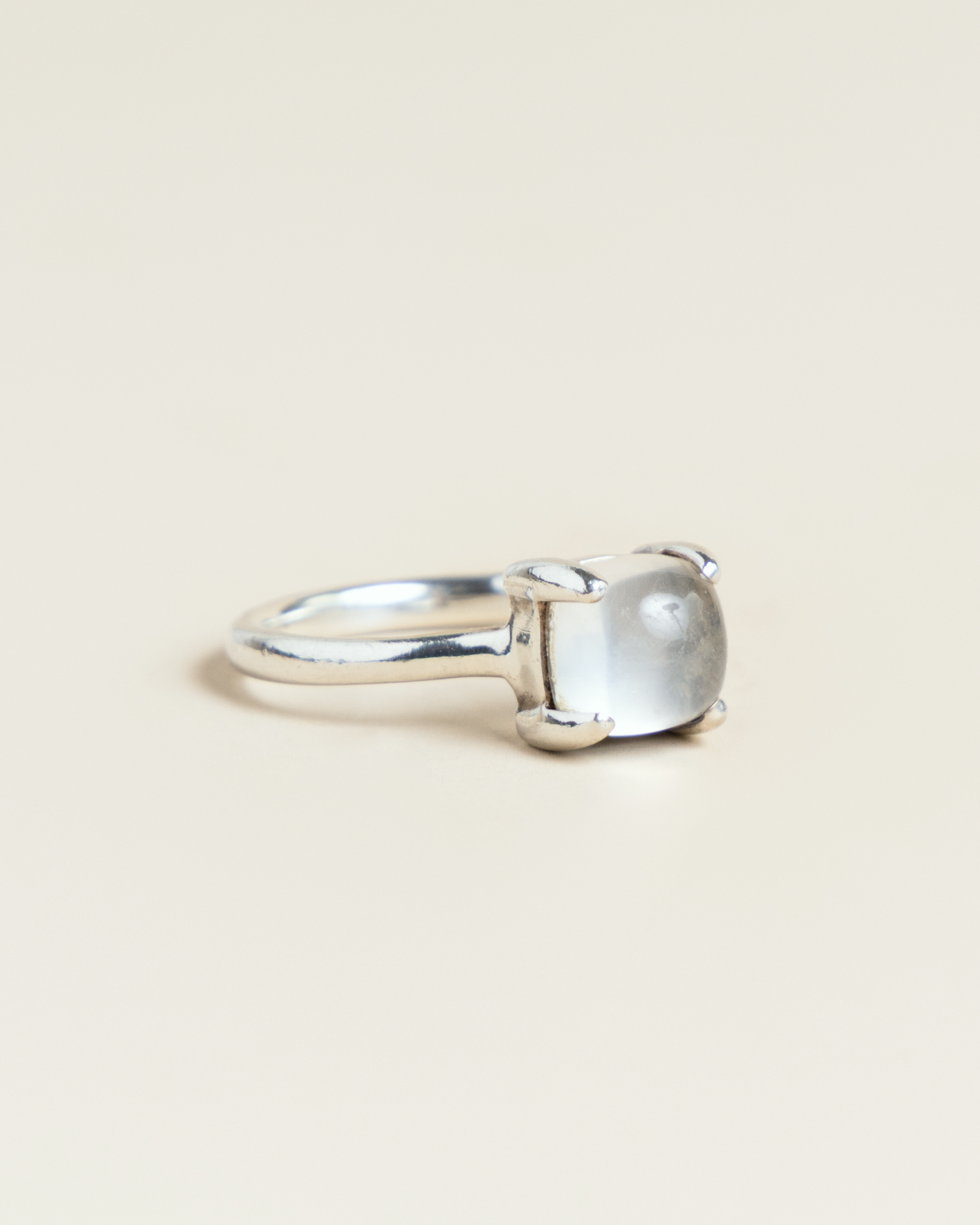 Tiffany & Co. Sterling Silver Paloma Picasso Moonstone Sugar Stack Ring